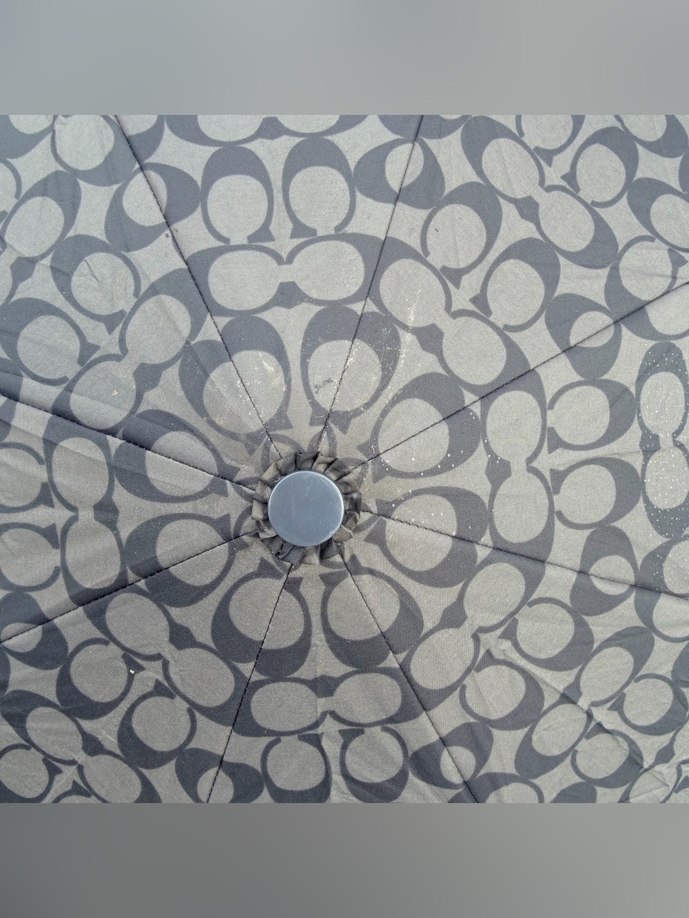 Coach Mini Signature Umbrella Graphite - Picture 12 of 16